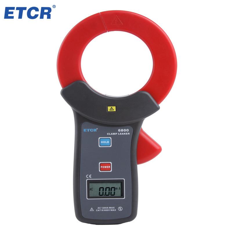 铱泰ETCR6800大口径钳形漏电流表高精度泄漏电流检测仪钳流表