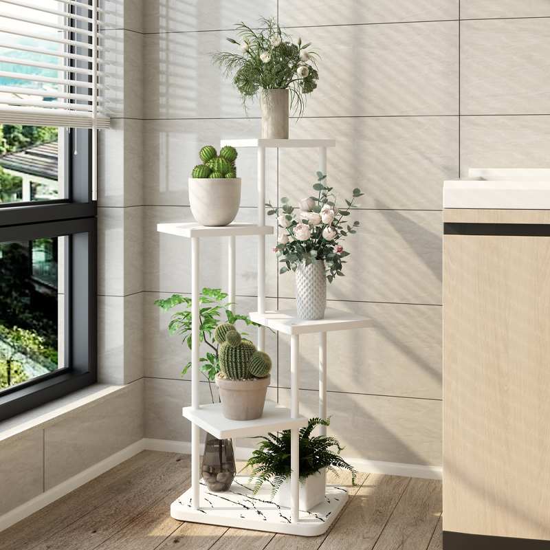 花架子客厅落地式置物架阳台2024E新款简约现代层架铁艺植物花盆