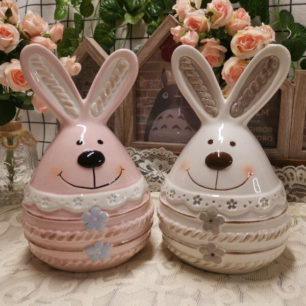 创意可爱陶瓷存钱罐动物生肖储蓄罐儿童理财生日礼家居摆件储钱罐