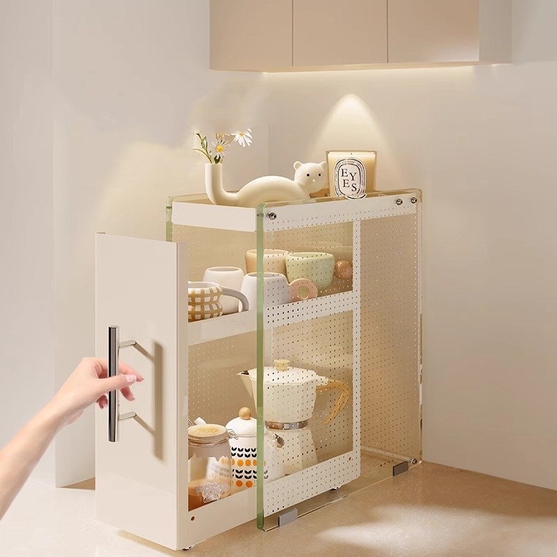 防尘玻璃杯架抽拉k式桌面放水杯咖啡杯茶具餐桌台面杯子收纳置物