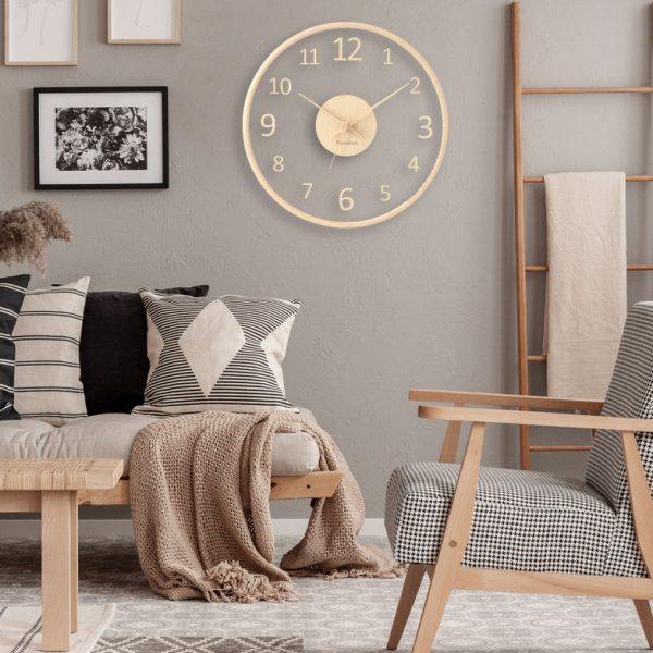 钟表实木玻璃挂钟客厅家用时尚简约时钟挂墙轻奢北欧创意粒,家居饰品,台钟/闹钟,淘宝优惠券,粉丝福利购,淘宝优惠卷