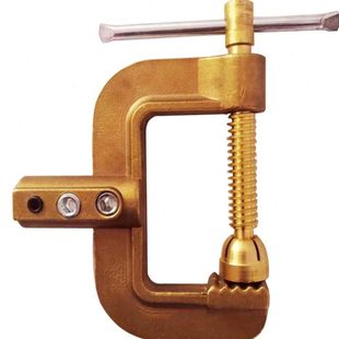 C型G型全铜重型接地夹地线钳大功率焊机500A600A铜制地线夹接地钳