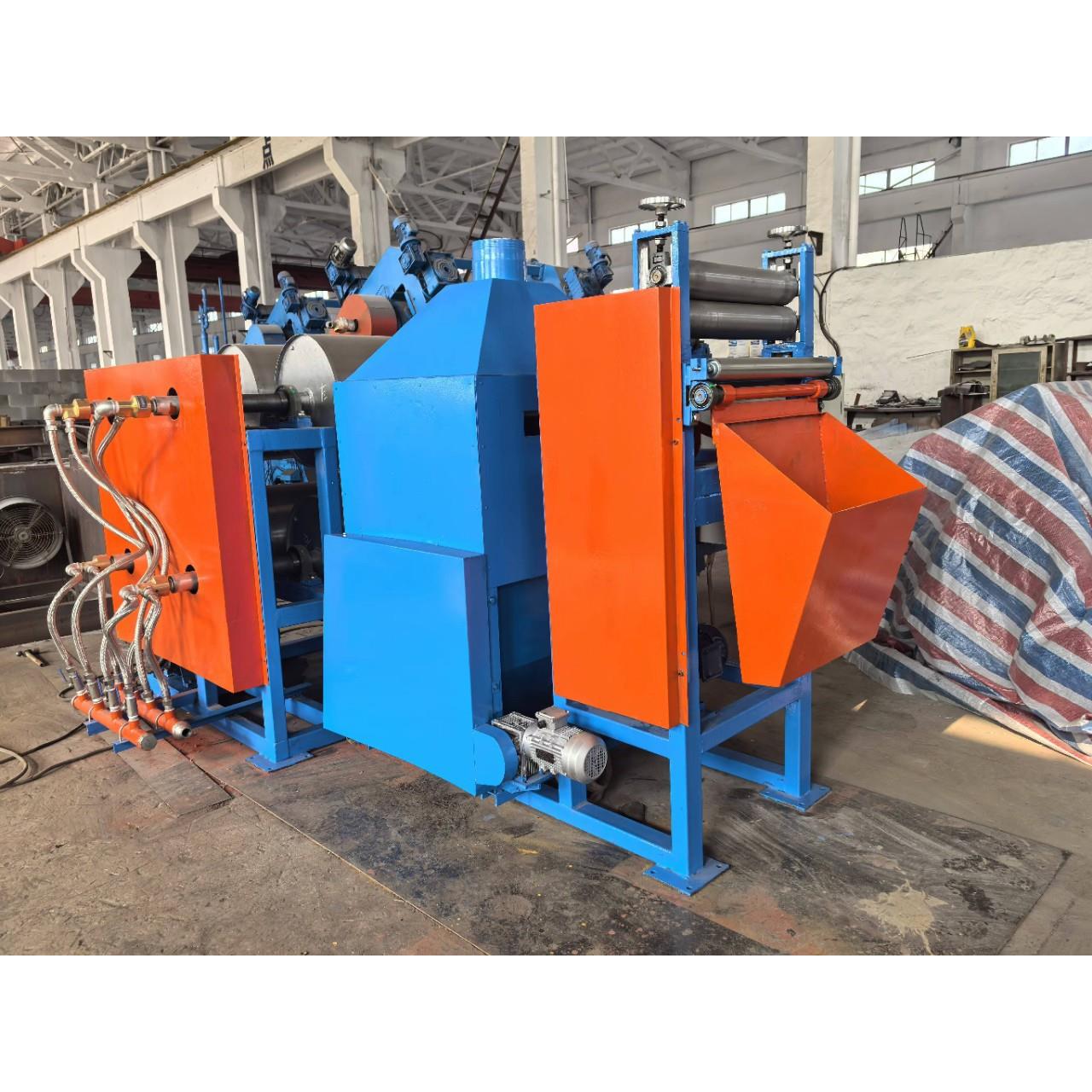 XY250x720二辊三辊四辊压延机附机:∮570x720四辊冷却机+粉箱上