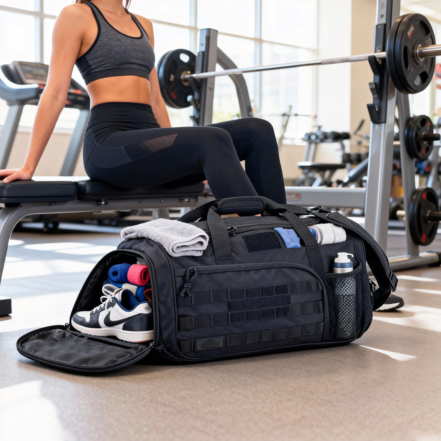 AprilBay户外健身包干湿分离带鞋仓单肩斜挎包多功能战术风旅行包,运动包/户外包/配件,挎包/拎包/休闲包,淘宝优惠券,粉丝福利购,淘宝优惠卷