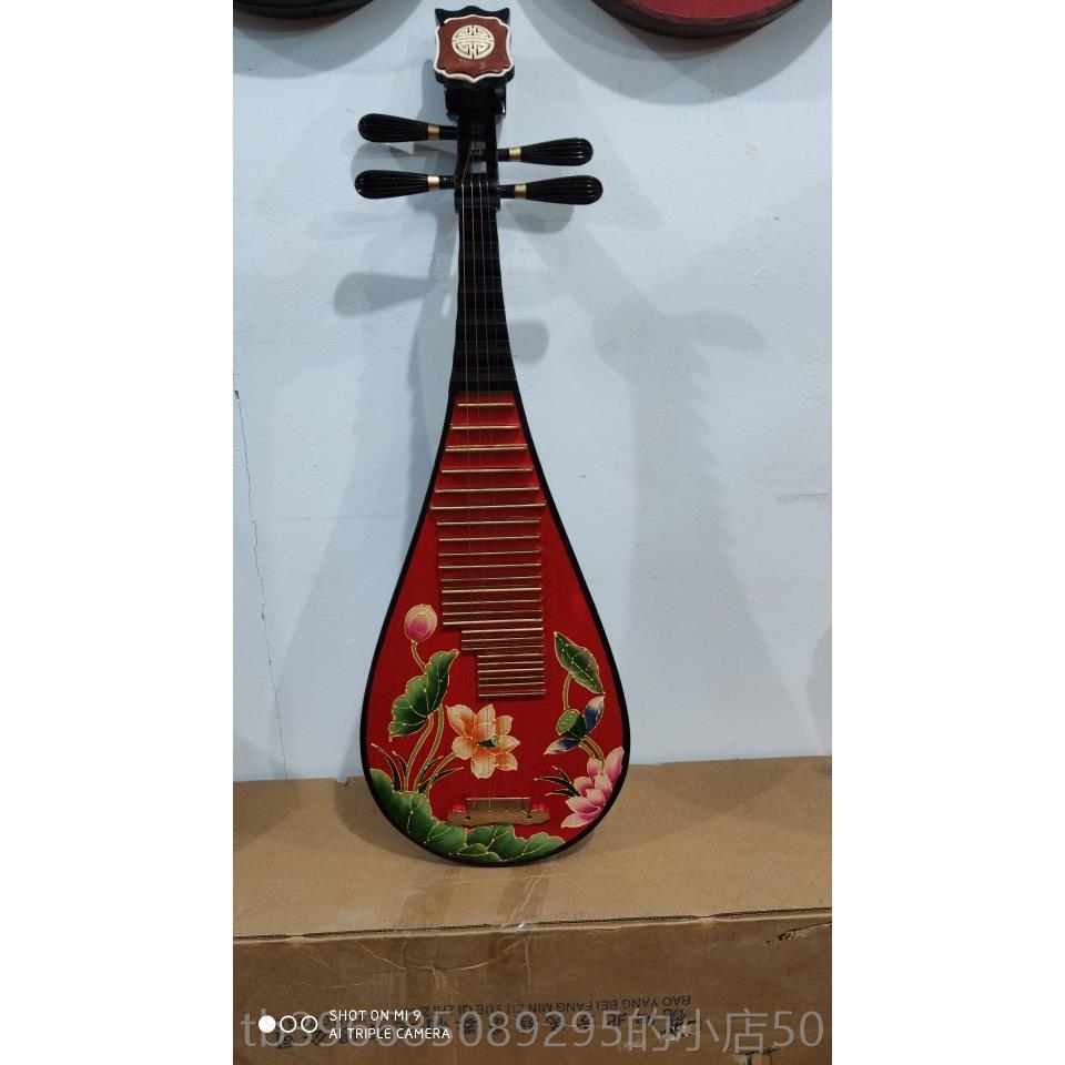高档仿唐琵做琶影摄楼道具弹拨乐器中式家居壁饰挂件品复古专饰业