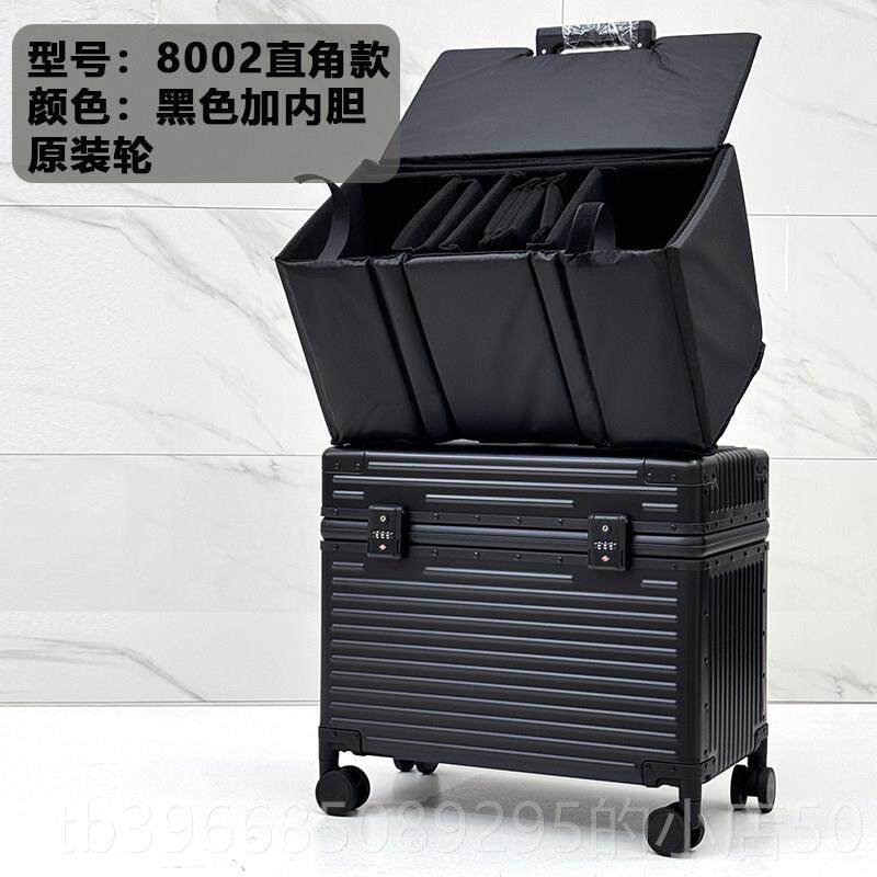 高档全器铝镁合金摄影拉纳杆箱相机行李箱登机箱上翻盖设仪备工具