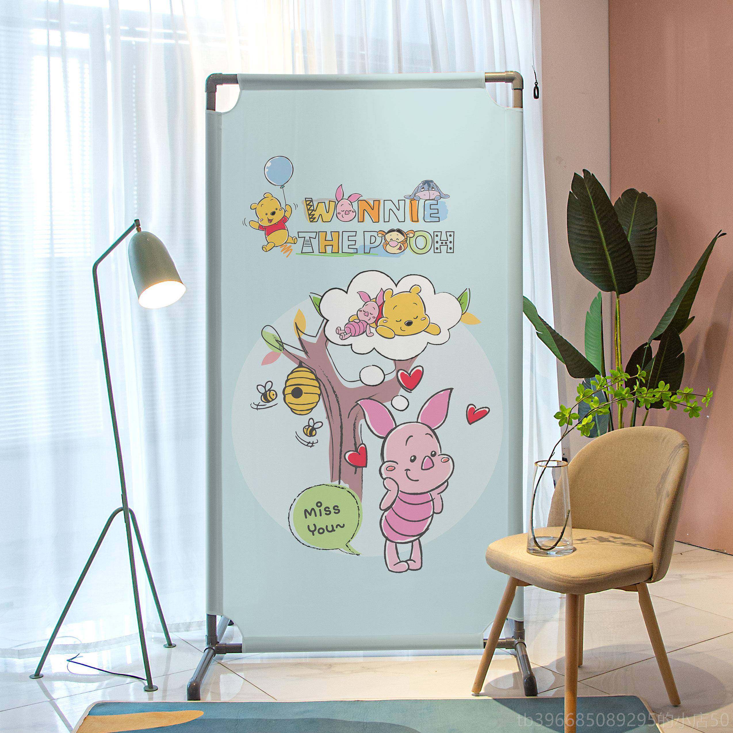 高档迪士尼小熊维小饰清新屏风断隔遮挡入户玄尼关简易方便可移动,商业/办公家具,办公屏风/隔断,淘宝优惠券,粉丝福利购,淘宝优惠卷