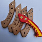 麦登阁手柄合金钢锯把已打孔手柄手锯安装 手把榉木手柄锯把送螺丝