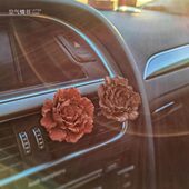 饰 汽车出风口装 高级持久淡香 牡丹扩香石 空气情书国风车载香薰