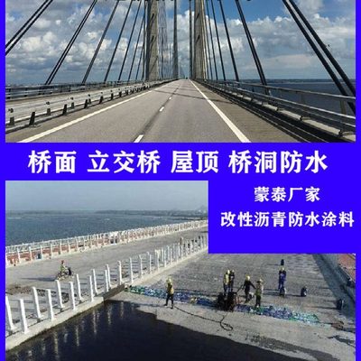 FYT-1桥面防水涂料AMP-100二阶反应路桥防水堵漏屋面沥青防水材料