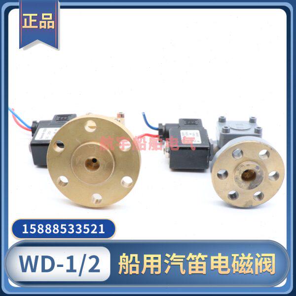 船用汽笛气笛电磁阀WD-1/WD-2雾航笛空气电磁阀防水带线圈220V24V