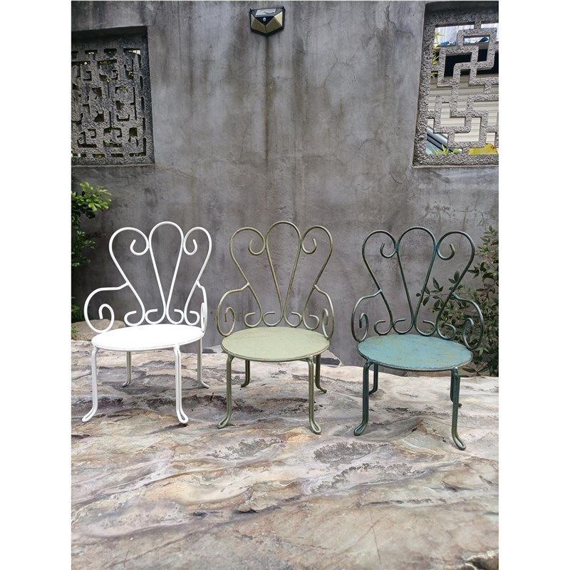 复古田园绿色法式花园桌椅庭院阳台天台折叠铁艺椅子休闲户外圆桌,住宅家具,户外沙发,淘宝优惠券,粉丝福利购,淘宝优惠卷