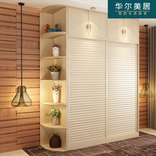 整体趟门衣柜整体家具移门异性衣柜推拉门实木衣柜卧室板式衣柜
