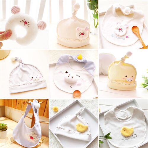 牛年孕妇妈制作课堂手工diy口水巾材料包胎帽手摇铃婴儿宝宝用品