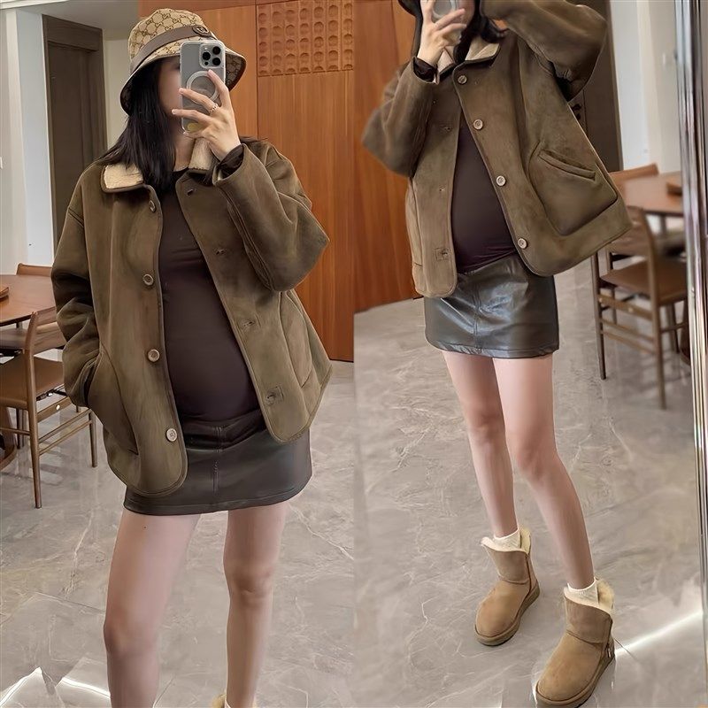 孕妇短裙早春秋托腹PU短裙显瘦小个子a字包臀裙女半身裙短款皮裙,孕妇装/孕产妇用品/营养,半身裙,淘宝优惠券,粉丝福利购,淘宝优惠卷