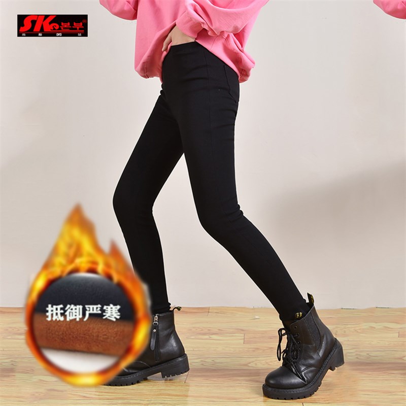 女童秋冬小脚铅笔裤冬款加厚加绒长裤高弹力外穿内搭裤儿童弹力潮图片