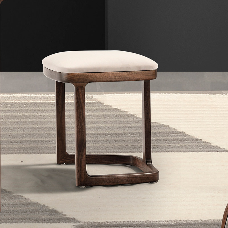 北美黑胡桃木化妆凳家用实木小凳子客厅矮凳沙发凳仙女凳换鞋凳,住宅家具,梳妆凳,淘宝优惠券,粉丝福利购,淘宝优惠卷