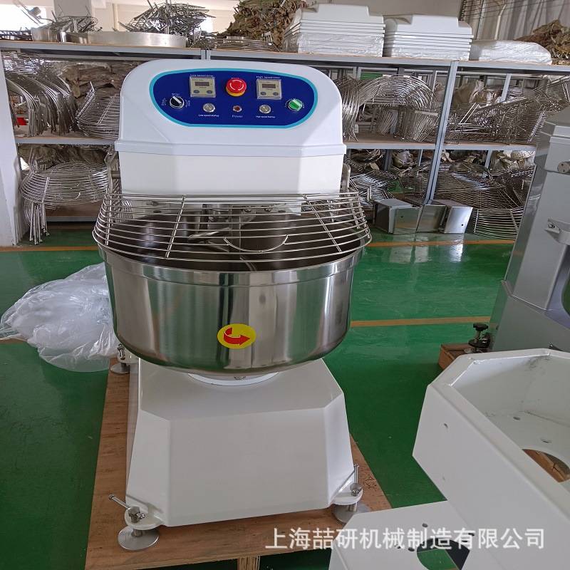 跨境外贸商用大型和面机120升130L两包粉50公斤揉面机doughmixer
