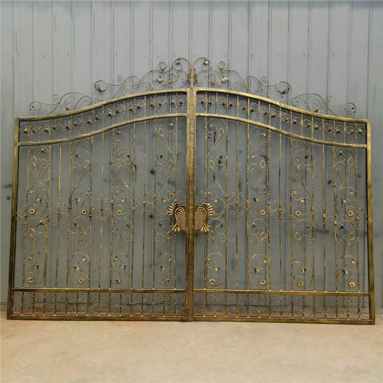 湖北仙桃铸铁大门别墅庭院门家装铁艺入户门小区门