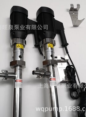 旺泉HD-ENC2-V+SS316L-1000HV250-VT聚氨酯输送泵、高粘度插桶泵
