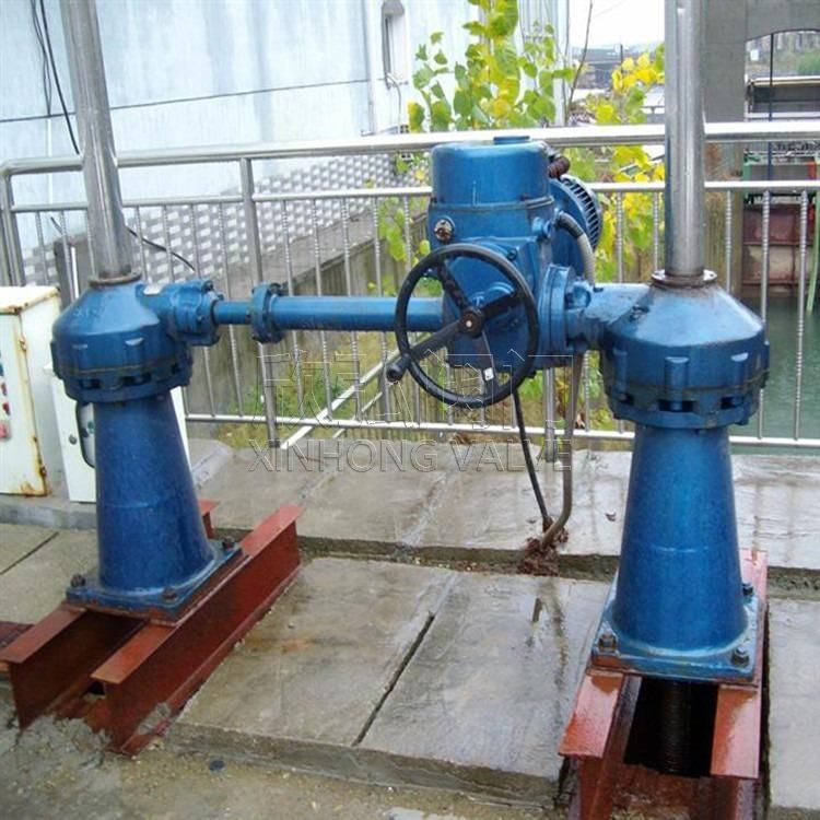 QDS电动双吊点启闭机 法兰 高压 焊接 不锈钢 欣弘阀门