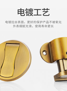 免打孔门吸可调节高度地吸强磁门