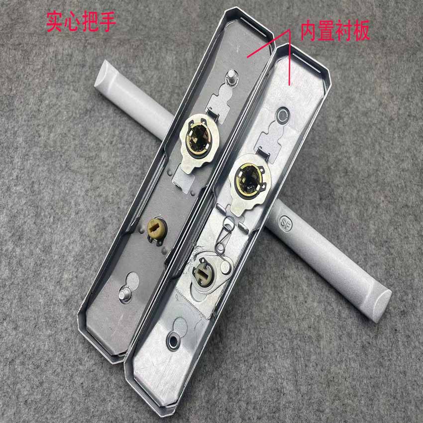 黑色卫生间单舌把手厨房卫浴铝合金门执手色实心手柄孔距铁