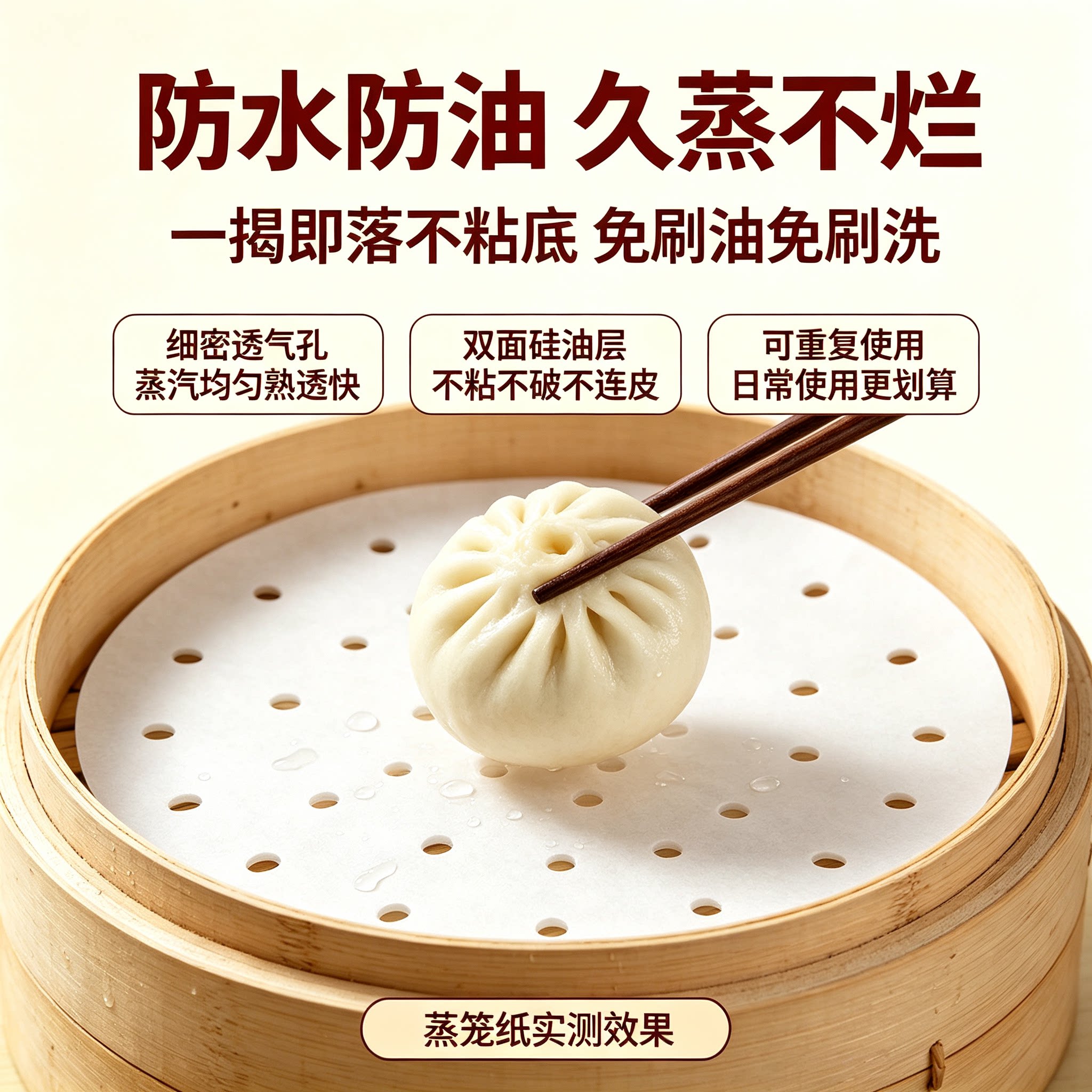 食品级蒸笼纸垫蒸馒头蒸包子垫纸图片