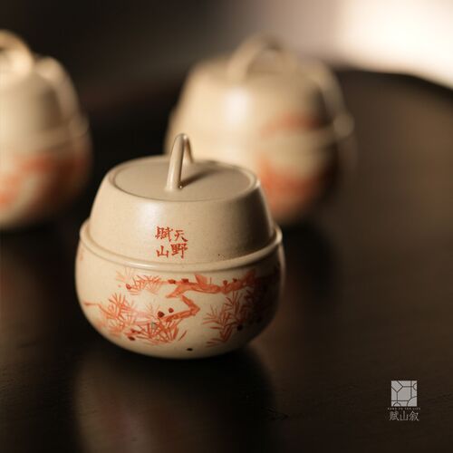 赋山叙天野 煮茶用陶瓷酒精灯加厚防爆 围炉茶具配件家用含灯芯