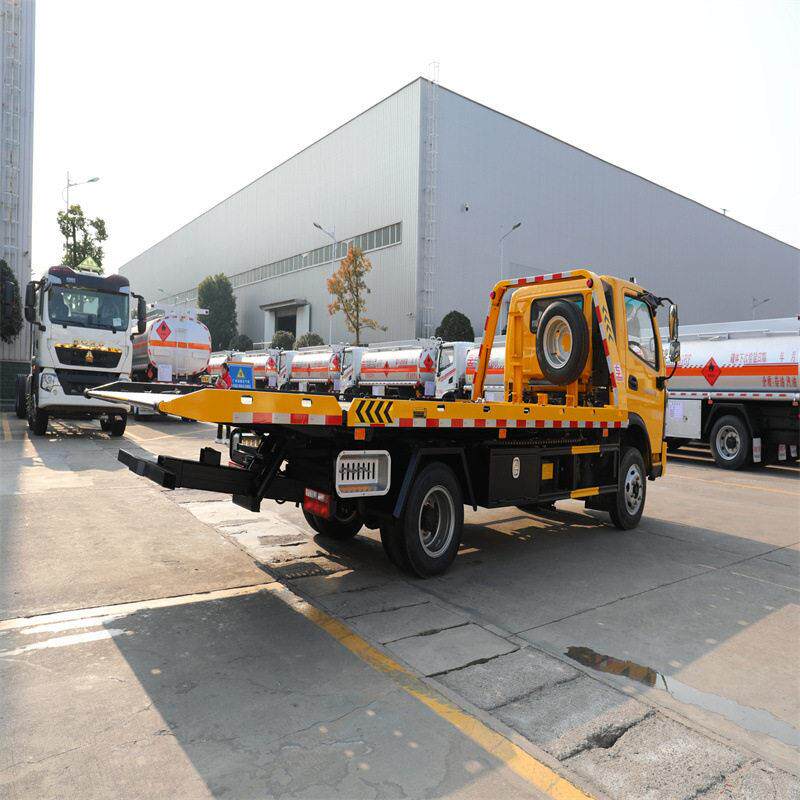 出口清障车 重汽豪沃蓝牌清障车 道路救援车 一拖二