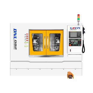 力成双头数控车床DNL082一次装夹两端同时车削加工双面数控车床