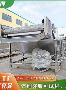 不锈钢气泡蔬菜清洗机大型菌菇清洗设备全自动杨梅果蔬清洗机