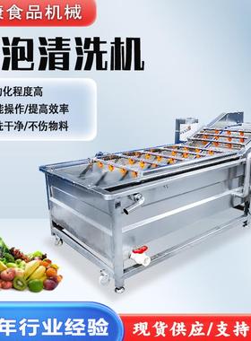预制菜加工气泡清洗机菠菜大白菜清洗设备商用生姜大葱洗菜机