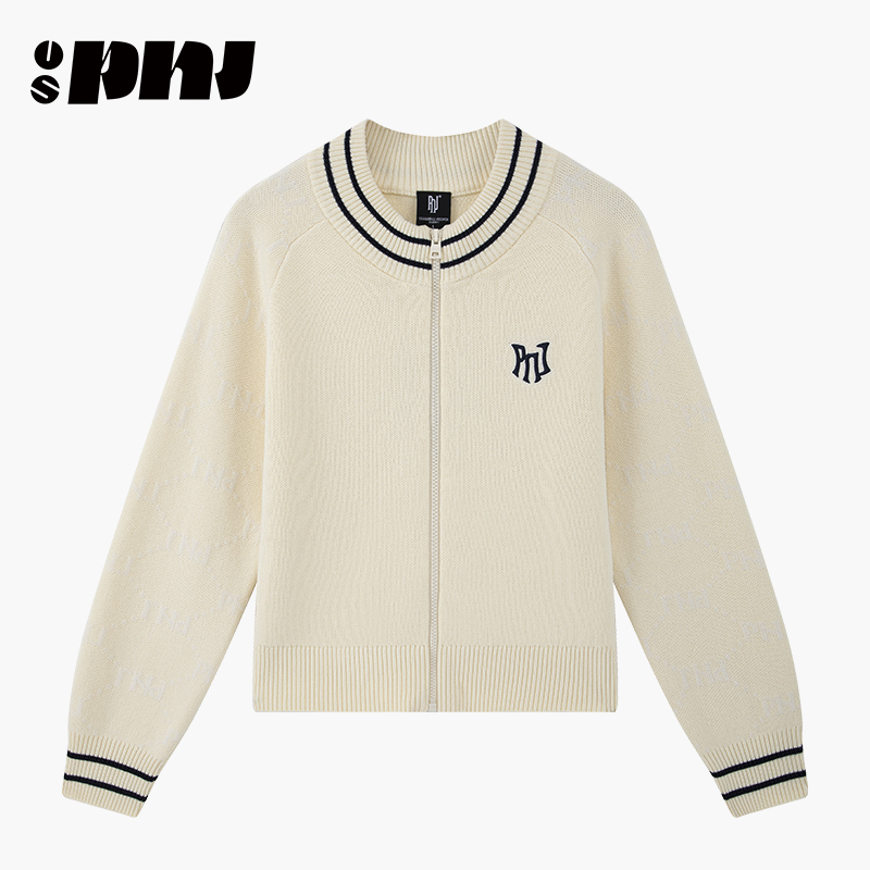 2025新款圆领开衫女美式复古