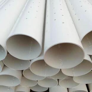 厂家PVC打孔排水管透水硬管dn0pvc盲管PVC打孔透水管绿化管