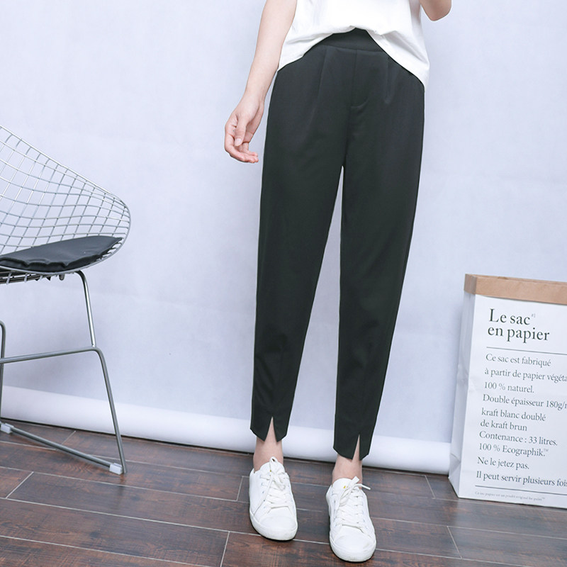大码哈伦裤女2023胖mm新款春夏薄款宽松小脚萝卜直筒西装九分裤子,女装/女士精品,休闲裤,淘宝优惠券,粉丝福利购,淘宝优惠卷