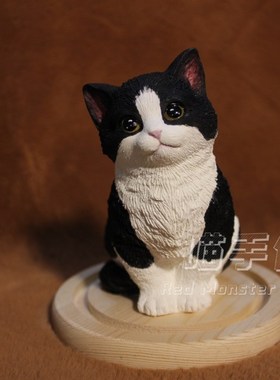 奶牛猫全身款摆件手工定制香薰石膏猫咪摆件送朋友闺蜜生日礼物