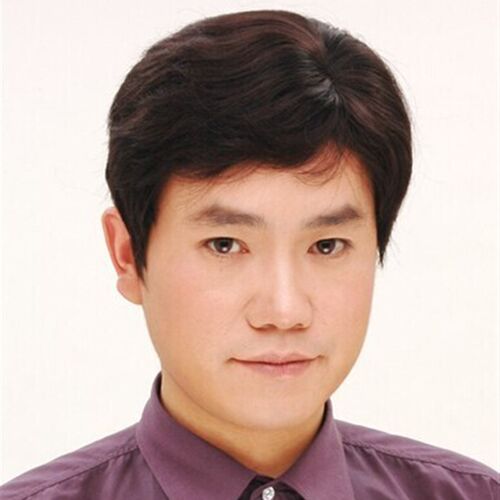 假发男短发中老年人韩版帅气中青年男士短直发发型爸爸中分假发套