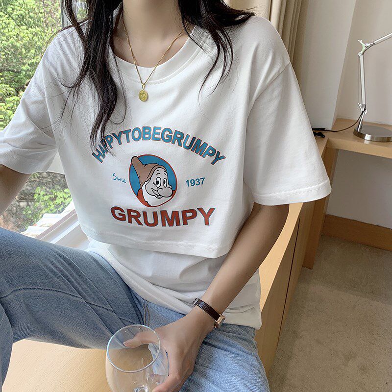 哺乳上衣夏装外出时尚短袖T恤夏季薄款辣妈款喂奶期半袖体恤衣服