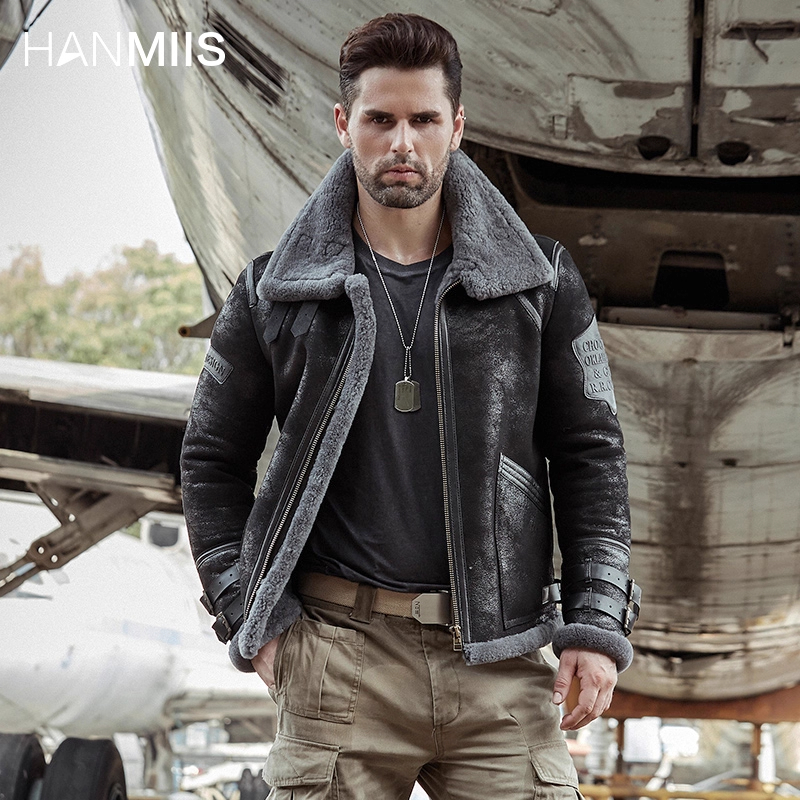 二战飞行服B3皮毛一体