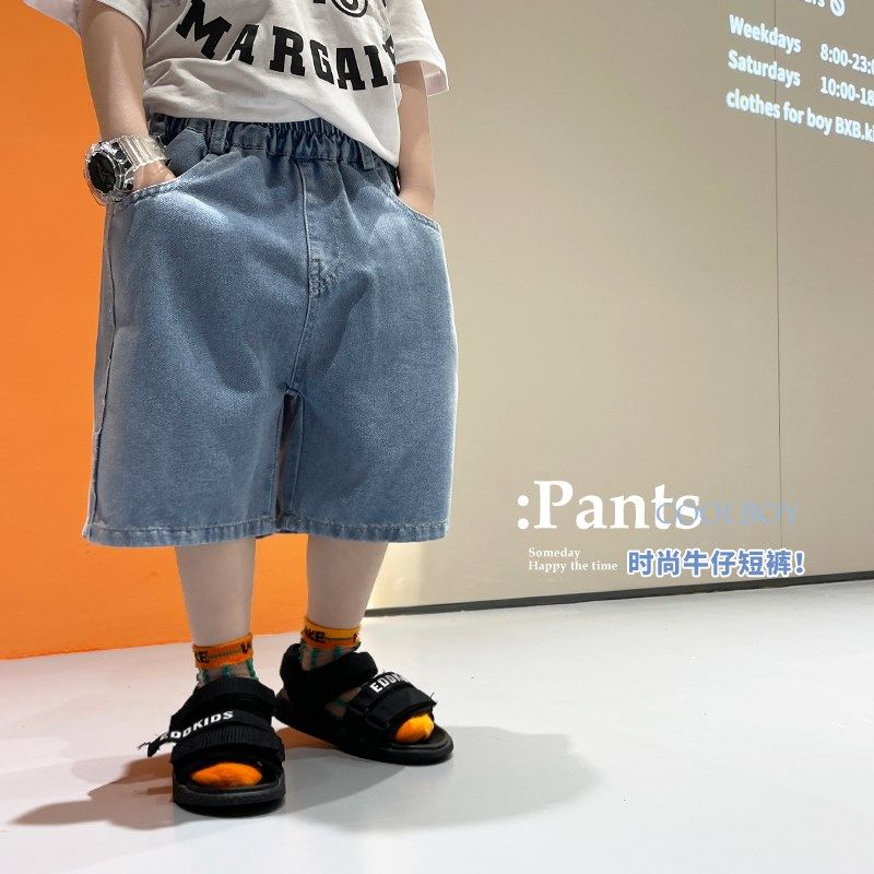 男童牛仔短裤夏季2025新款儿童洋气薄款休闲裤宝宝夏装百搭七分裤,童装/婴儿装/亲子装,裤子,淘宝优惠券,粉丝福利购,淘宝优惠卷