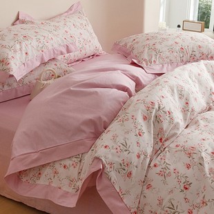 浪漫温柔 北欧风100支高档纯棉四件套全棉裸睡 化身解读幸福感