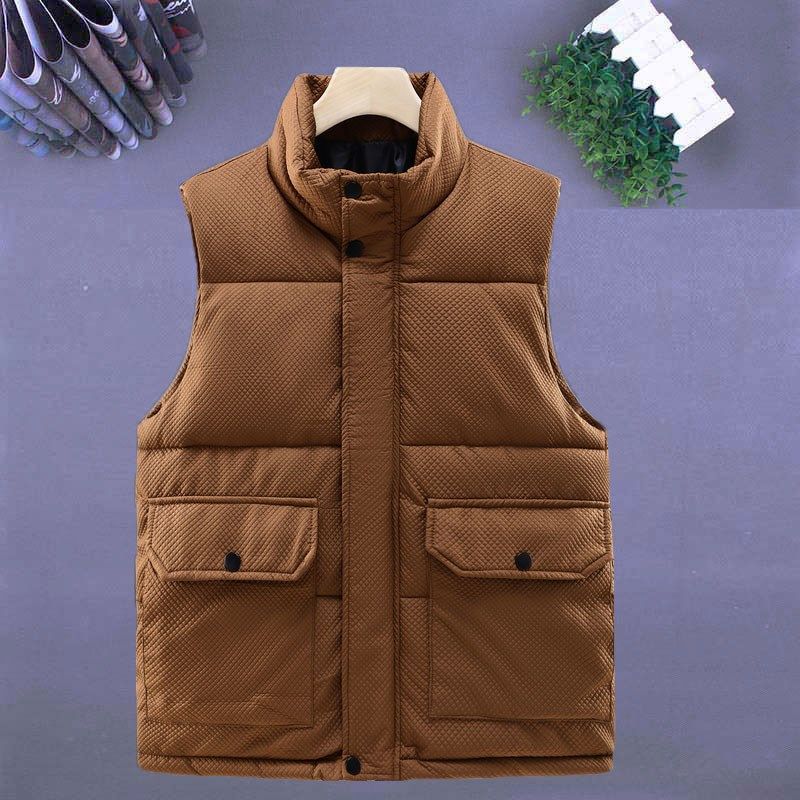 羽绒棉马甲男秋冬季新款工装外穿坎肩加肥大码保暖背心马夹外套男,男装,常规马甲,淘宝优惠券,粉丝福利购,淘宝优惠卷