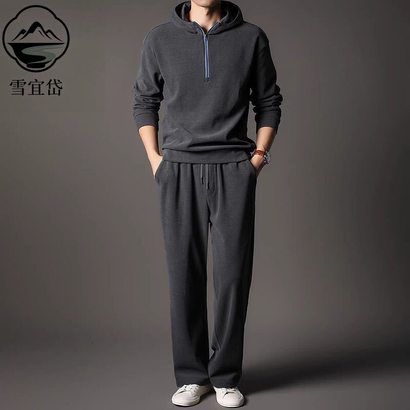 休闲套装男士2026春秋季新款宽松