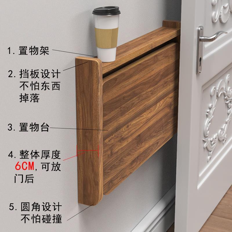 折叠桌电脑伸缩壁挂式家图片