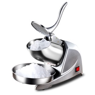 新碎冰机商用奶茶店刨冰机绵绵冰机家用小型摆摊电动双刀冰沙机促