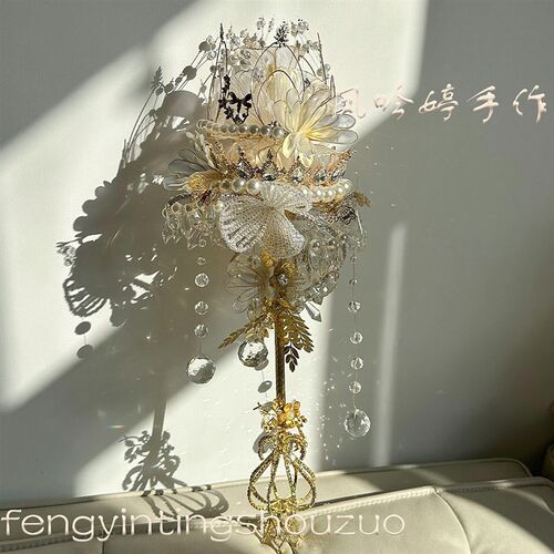 手捧花定制结婚捧花珍珠手捧花diy手捧花婚礼结婚权杖材料包专拍
