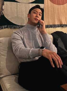 冬季黑色半高领毛衣男士韩版潮流港风内搭打底纯色针织衫休闲百搭