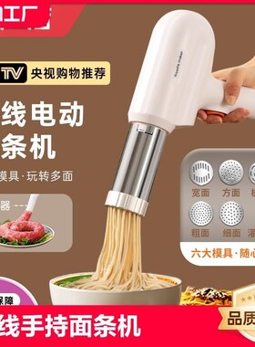 面条机家用全自动小型电动手持压面机做饸饹面机挤面条枪神器和面