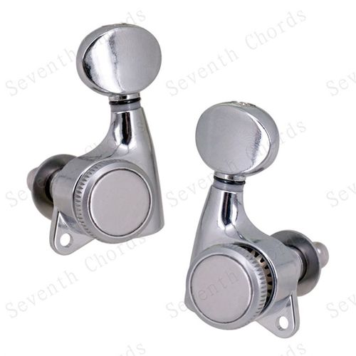 小椭圆凹形手22齿锁弦民谣木电吉他弦钮后弦锁琴钮扭弦准上卷弦器